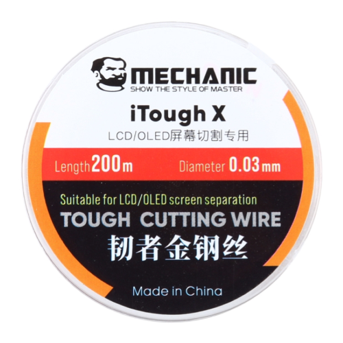 ITOUGH - DIAMOND WIRE FOR GLASS SEPARATION FOR OLED DISPLAY 200MX0.003MM MECHANIC