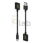 TESTER - RILEVATORE DI TENSIONE E DI CORRENTE - CAVO DIRETTO TYPE-C / USB SHI BA BAN - DUE PEZZI